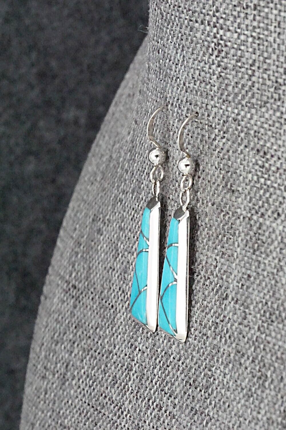 Turquoise & Sterling Silver Earrings - Stewart Tucson