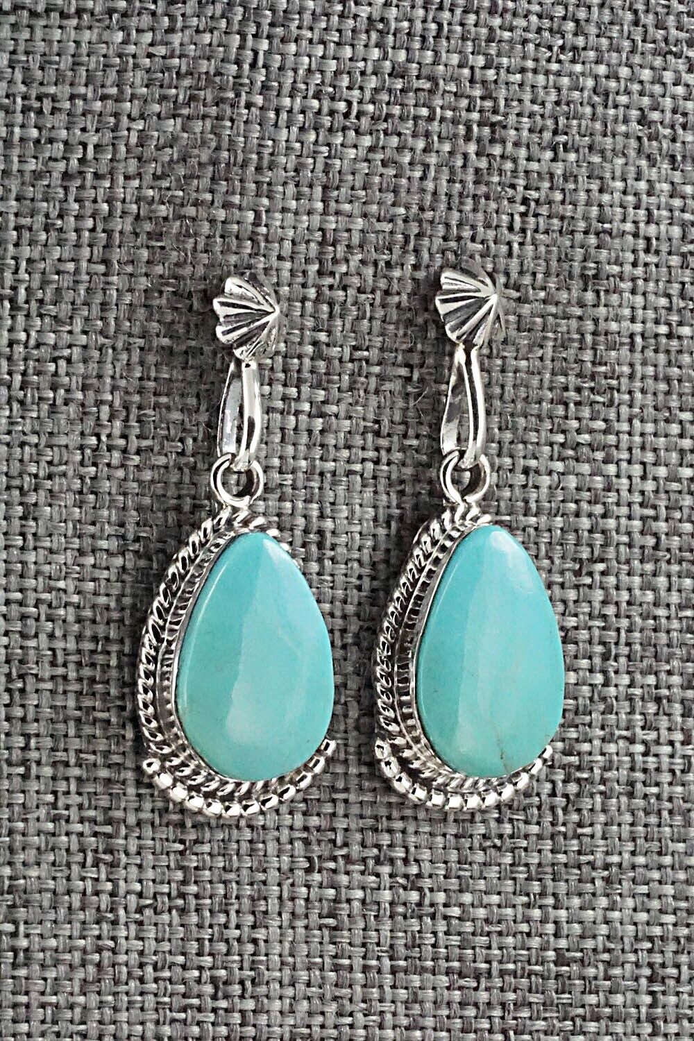 Turquoise and Sterling Silver Earrings - Sharon McCarthy