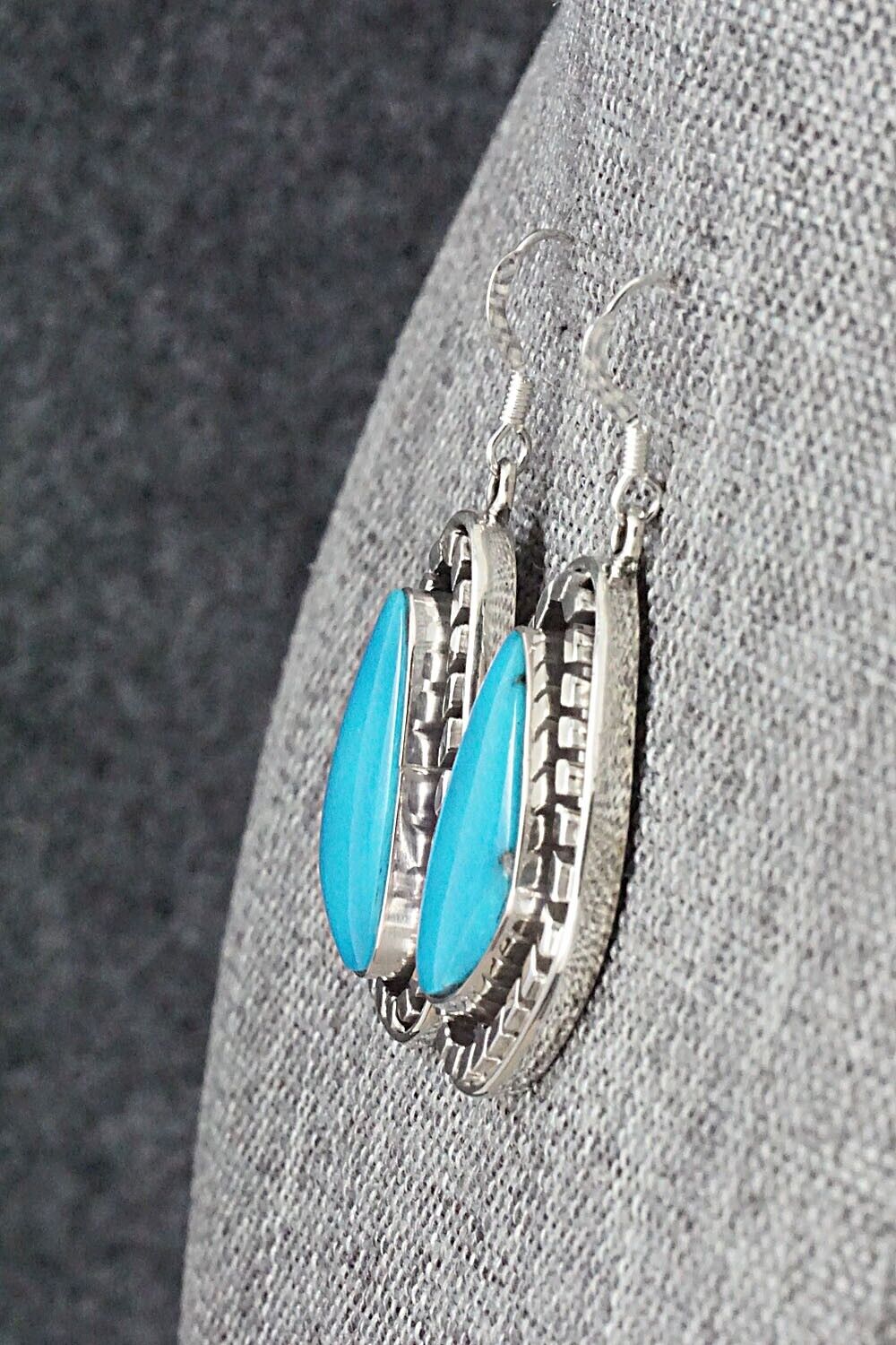 Turquoise and Sterling Silver Earrings - Sharon McCarthy