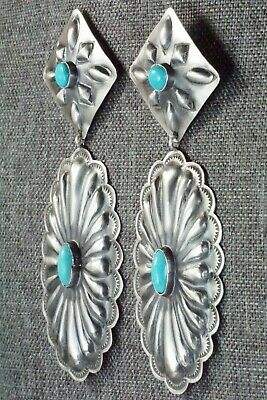 Turquoise & Sterling Silver Earrings - Rita Lee