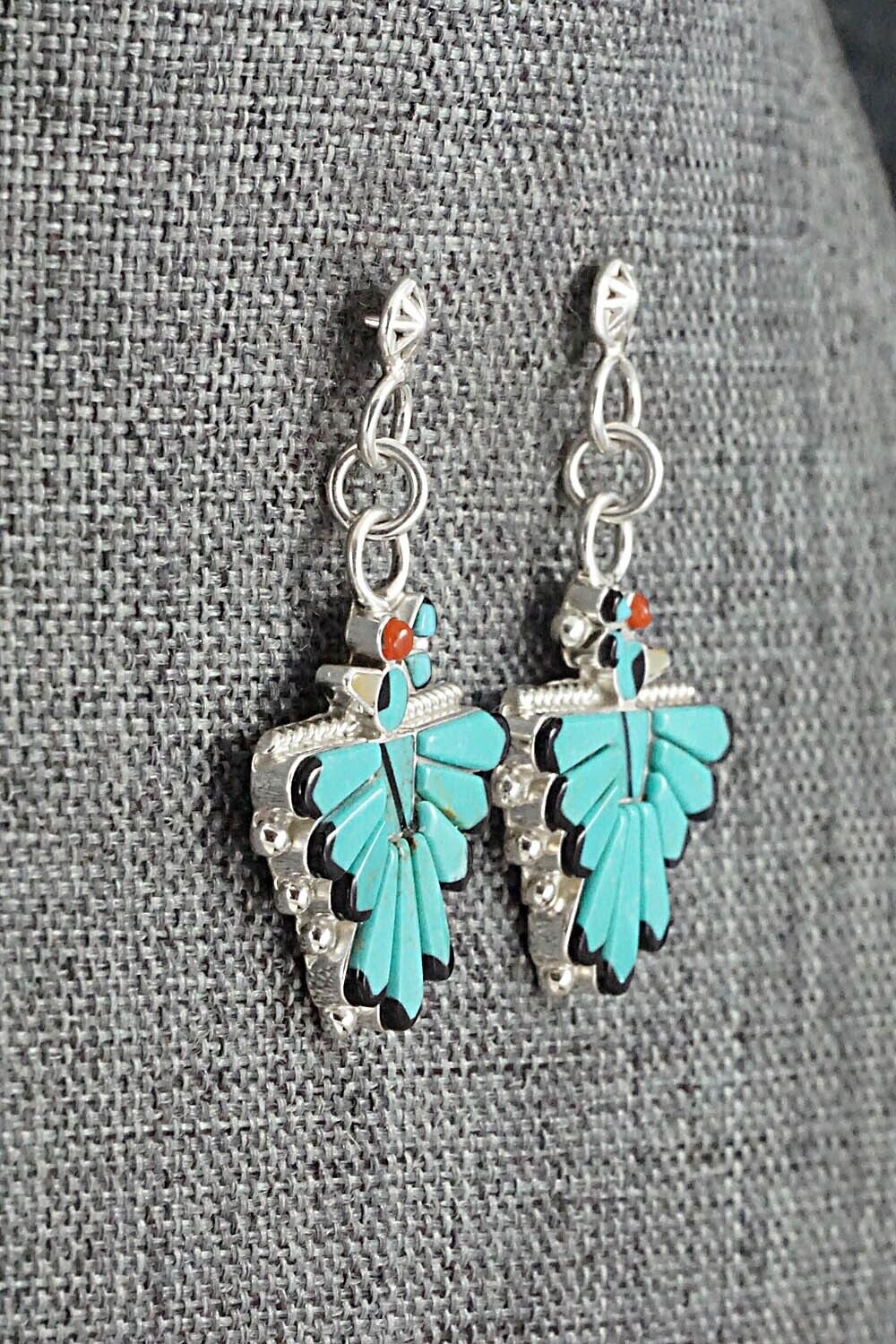 Multi Stone & Sterling Silver Earrings - Michelle Peina