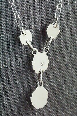 Coral & Sterling Silver Floral Necklace - Sadie Jim
