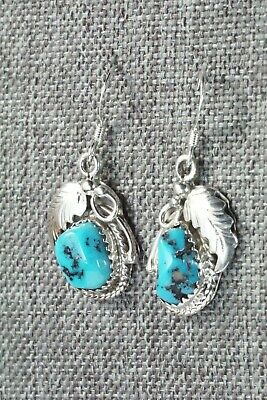 Turquoise & Sterling Silver Earrings - Roberta Begay