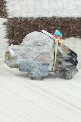 Buffalo Zuni Fetish Carving - Stewart Alanzo