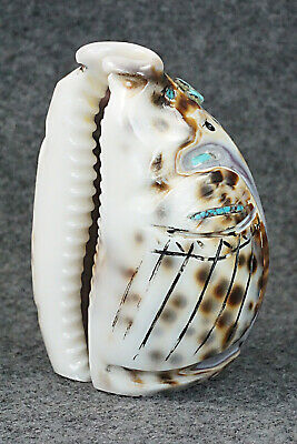 Owl Zuni Fetish Carving - Donovan Laiwakete