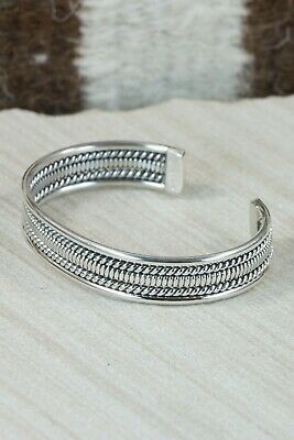 Navajo Sterling Silver Bracelet - Elaine Tahe