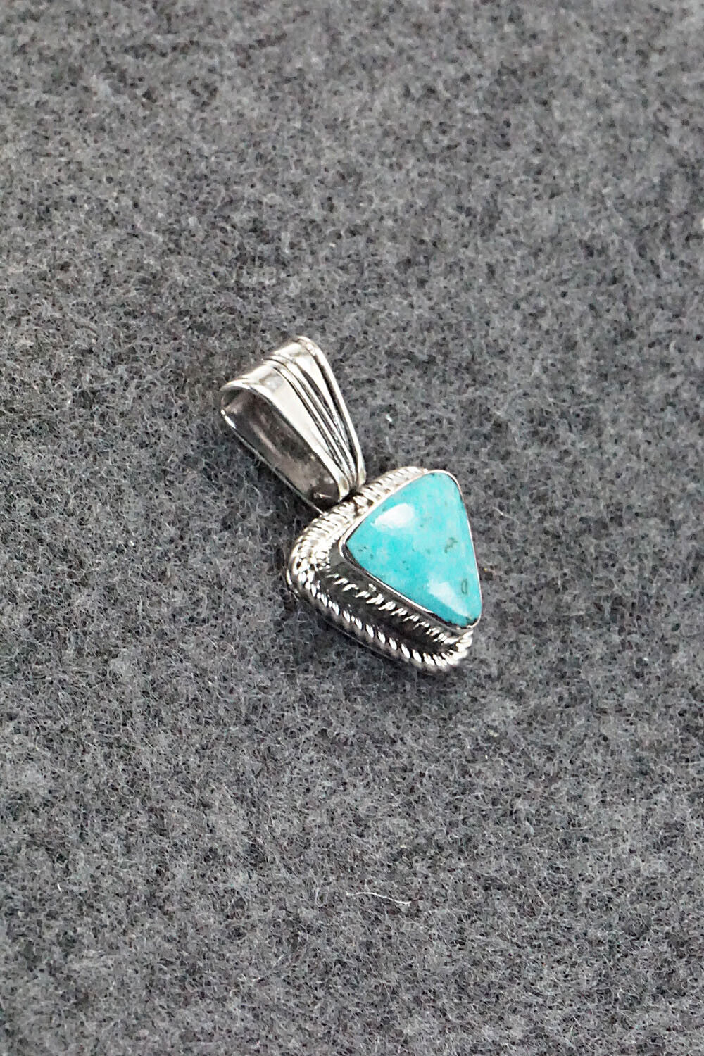 Turquoise and Sterling Silver Pendant - Sadie Jim