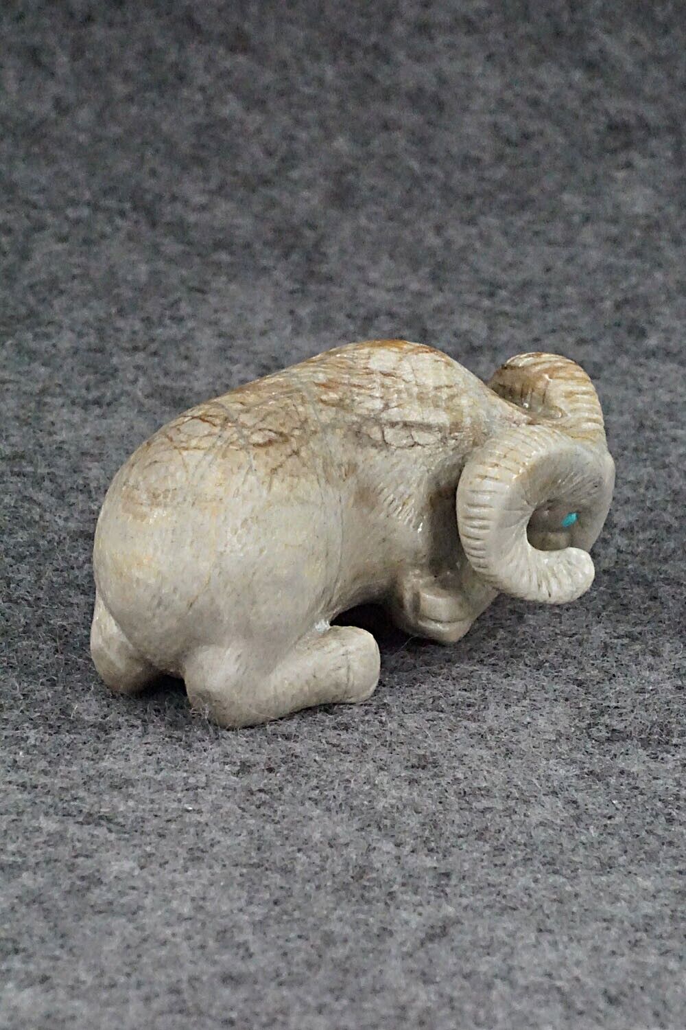 Ram Zuni Fetish Carving - Wilfred Cheama