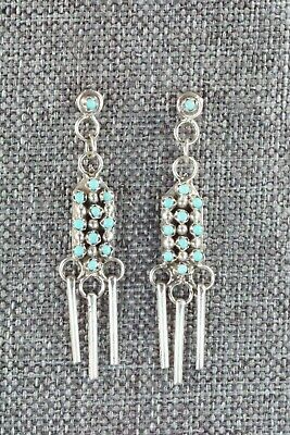 Turquoise & Sterling Silver Earrings - Abigail Amesoli - High Lonesome Trading