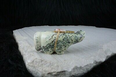 Wolf Zuni Fetish Carving - Delvin Leekya - High Lonesome Trading