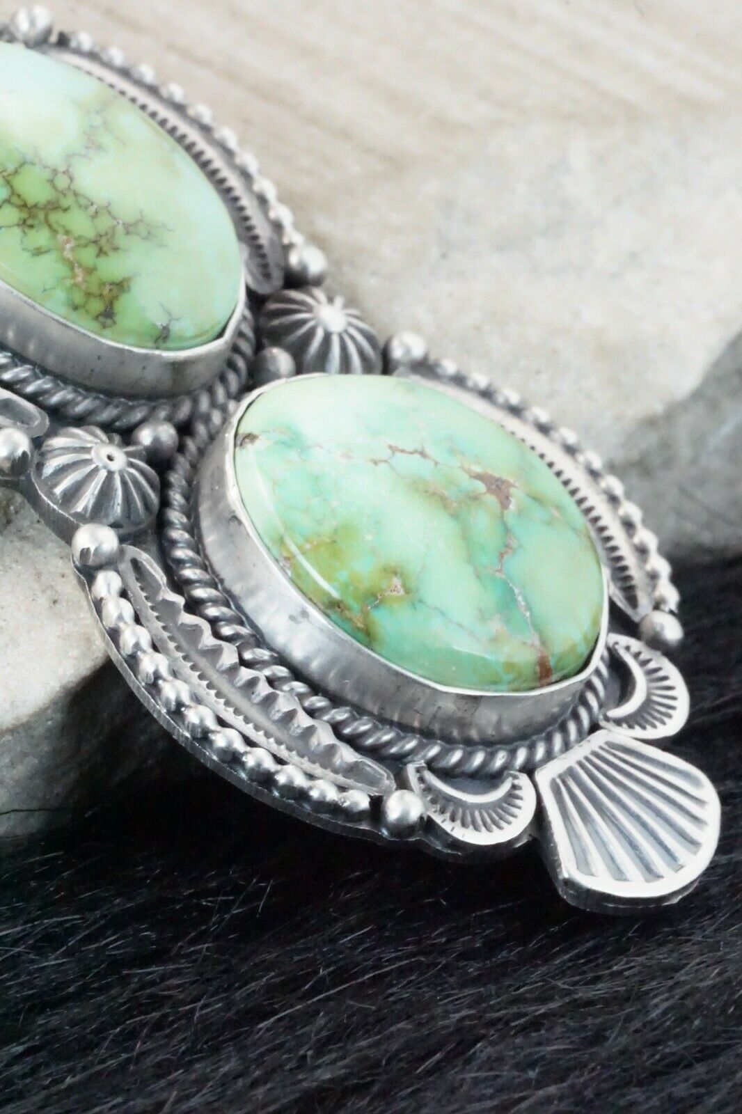 Turquoise & Sterling Silver Pendant - Michael Calladitto
