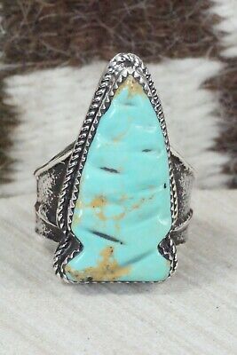 Turquoise and Sterling Silver Ring - Glenn Livingston - Size 11