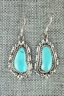Turquoise & Sterling Silver Earrings - Annie Spencer