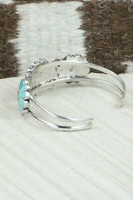 Turquoise & Sterling Silver Bracelet - Burdian Soseeah