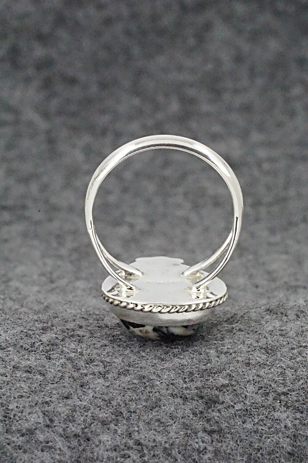 White Buffalo & Sterling Silver Ring - Benjamin Martinez - Size 8