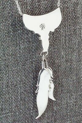 Turquoise, Coral & Sterling Silver Necklace - Sharon McCarthy - High Lonesome Trading