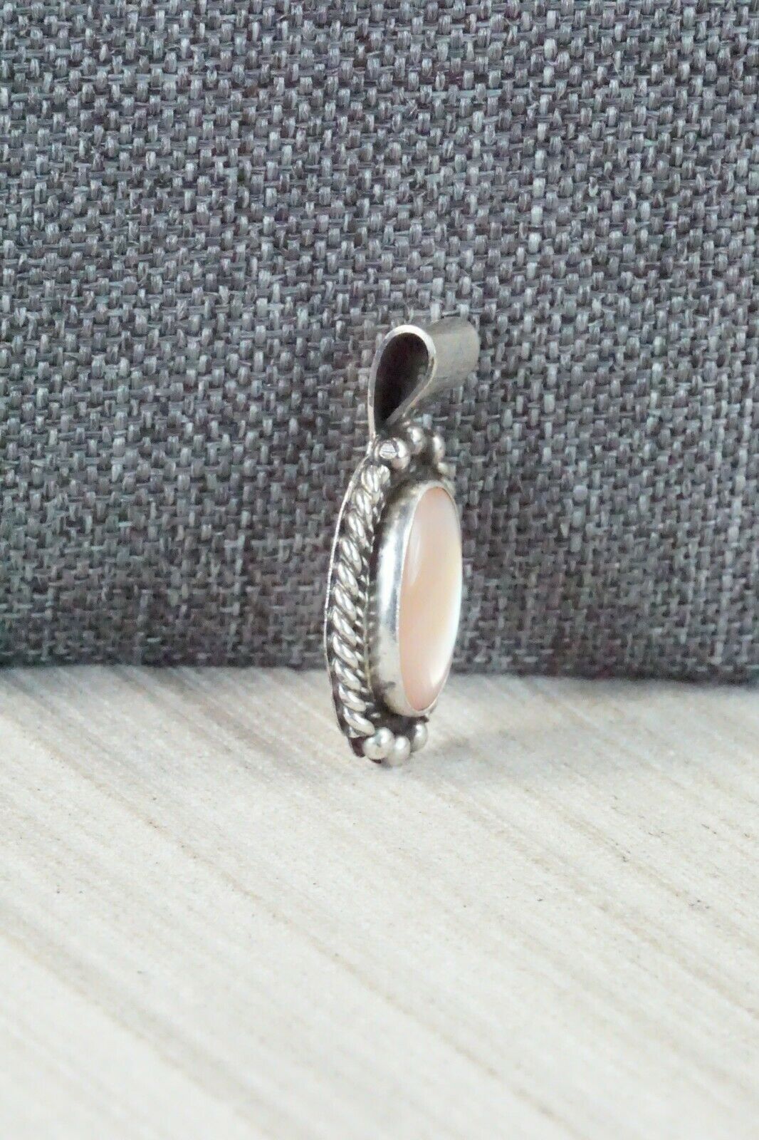 Pink Quartz & Sterling Silver Pendant - Jan Mariano