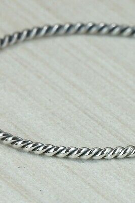 Navajo Sterling Silver Bangle - Elaine Tahe