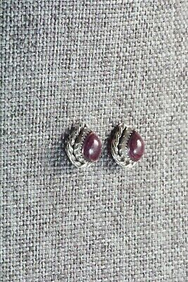 Spiny Oyster and Sterling Silver Earrings - LeAnder Cachini - High Lonesome Trading