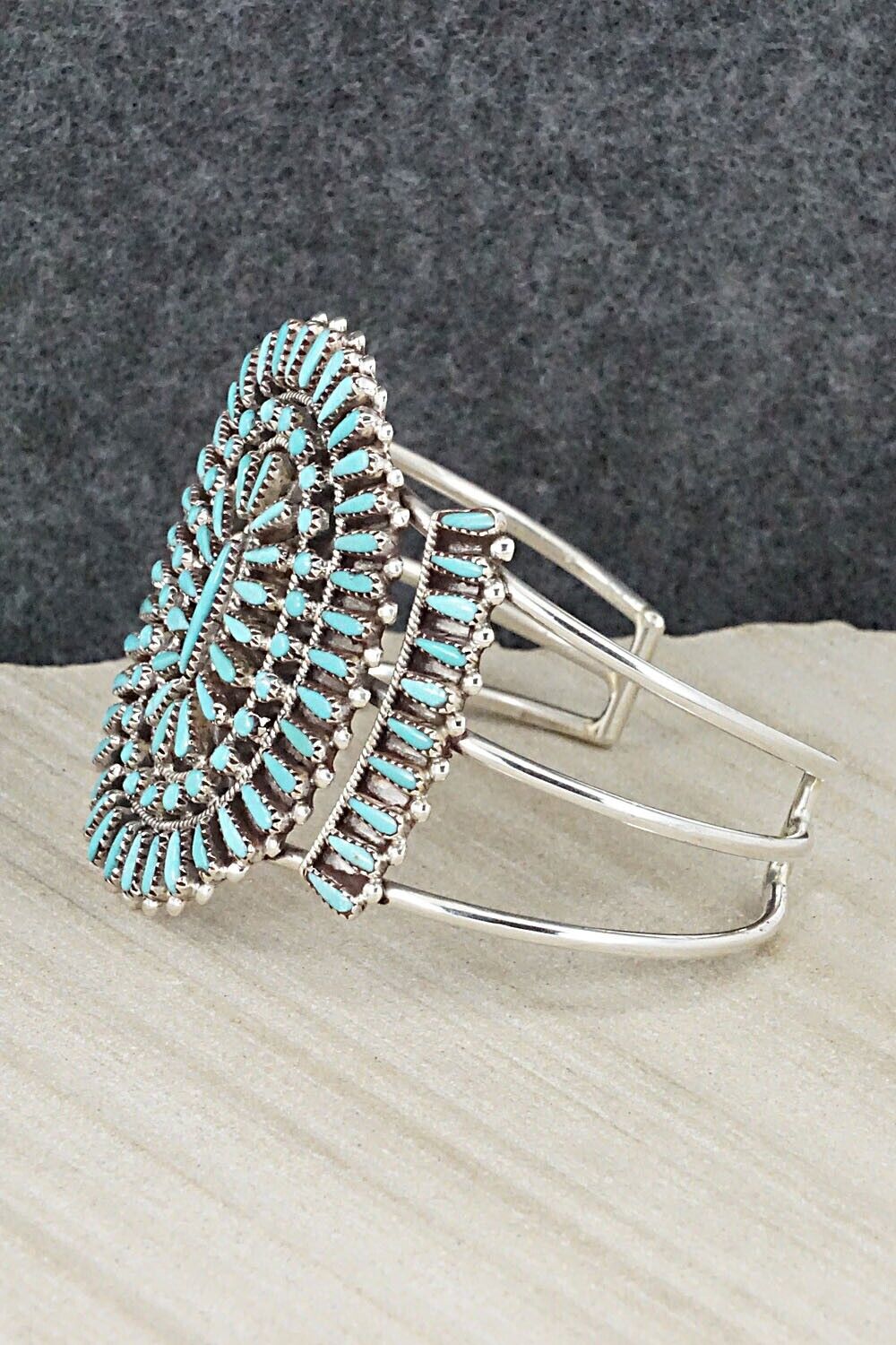 Turquoise & Sterling Silver Bracelet - Judy Wallace