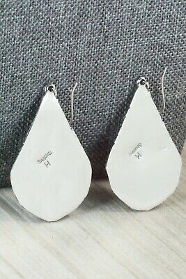Turquoise and Sterling Silver Earrings - Henry Attakai