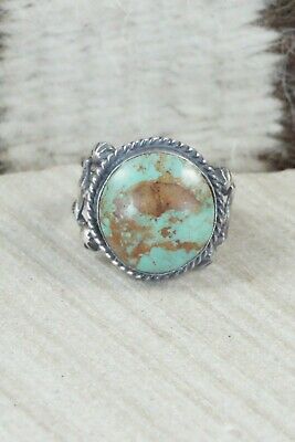 Turquoise & Sterling Silver Ring - Samuel Yellowhair - Size 7