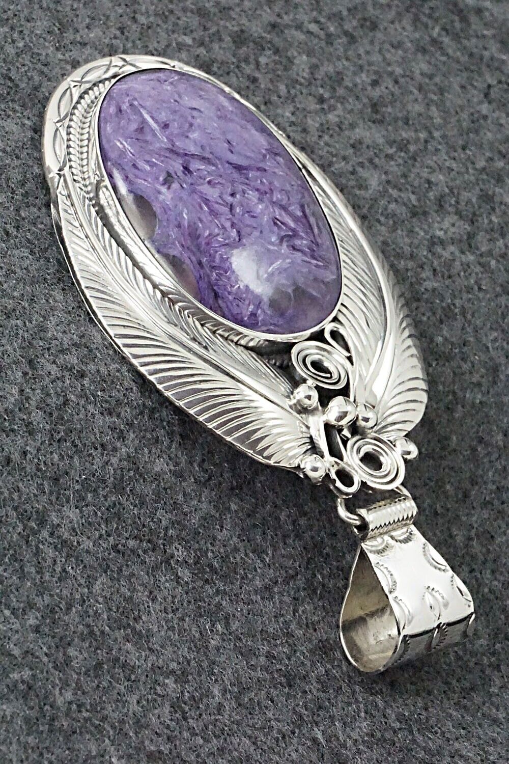 Charoite & Sterling Silver Pendant - Davey Morgan