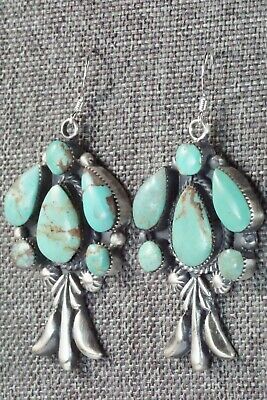 Turquoise & Sterling Silver Earrings - Bobby Platero