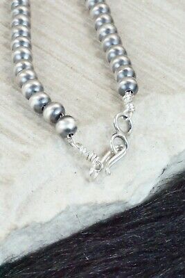 Sterling Silver Navajo Pearl Necklace - Jan Mariano
