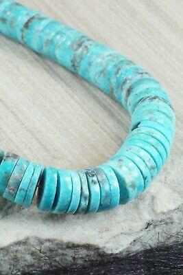 Turquoise & Sterling Silver Necklace - Lupe Lovato - High Lonesome Trading