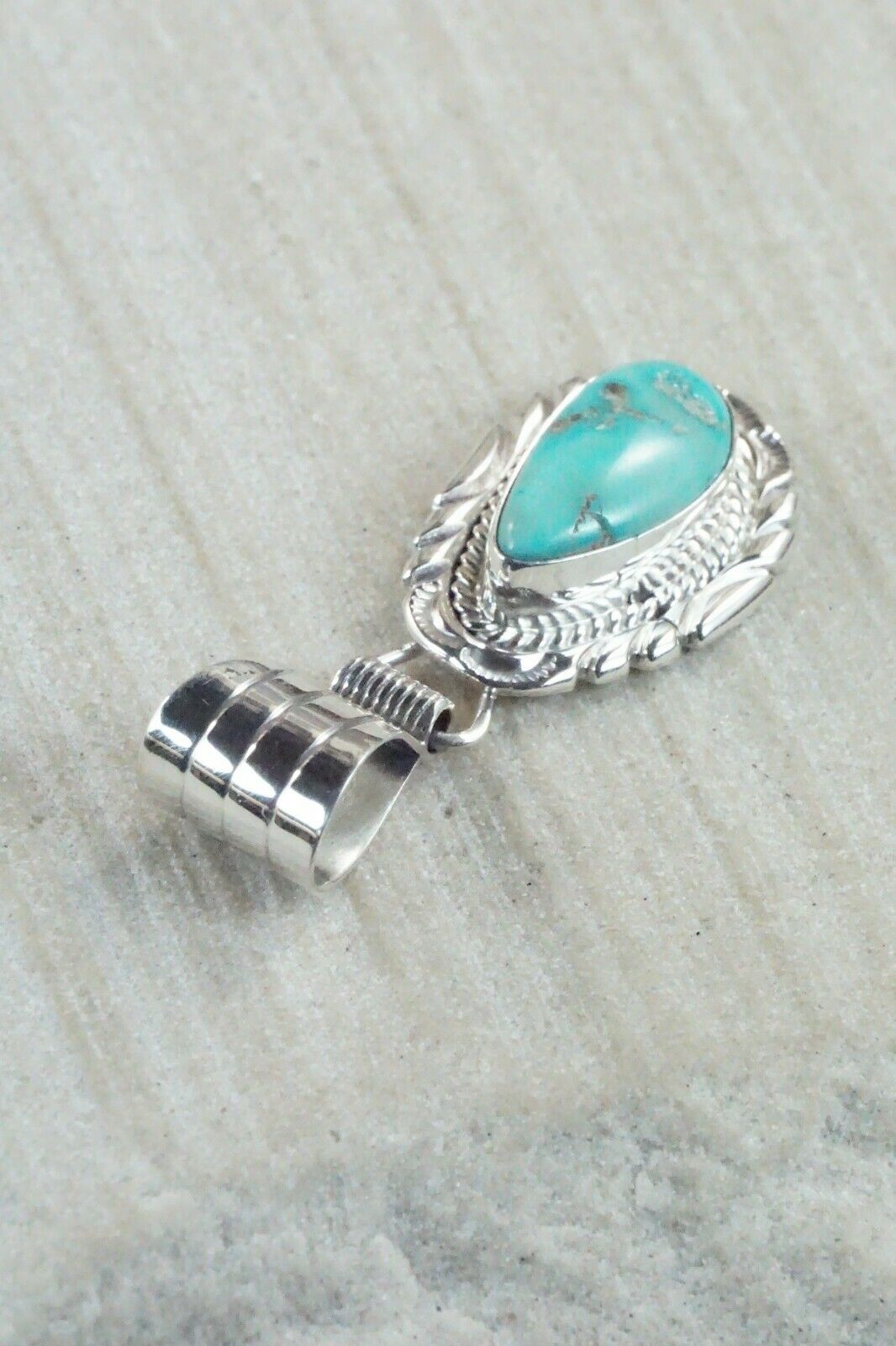 Turquoise & Sterling Silver Pendant - Davey Morgan