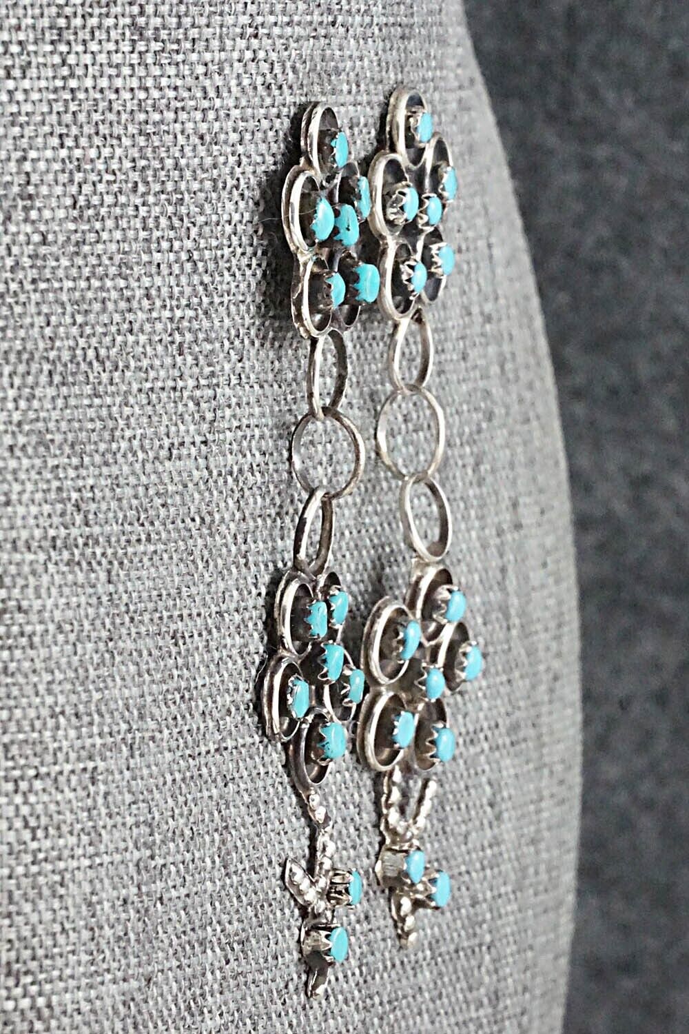 Turquoise & Sterling Silver Earrings - Marlon Quam