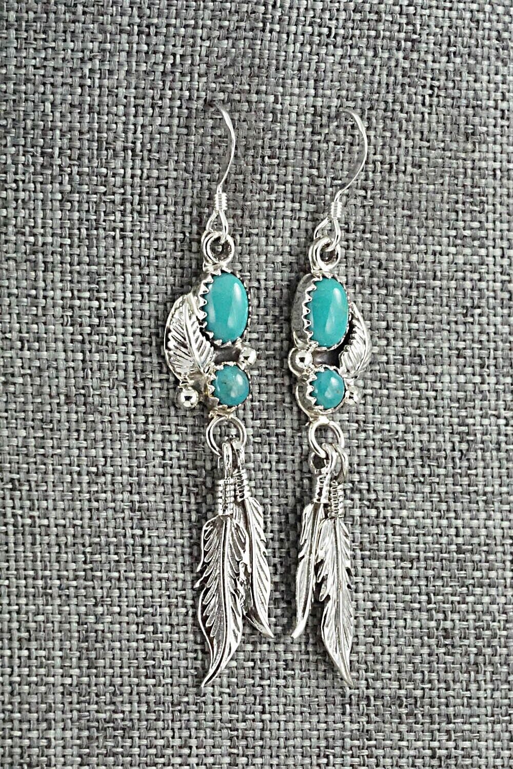 Turquoise & Sterling Silver Earrings - Annie Spencer