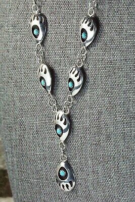 Turquoise & Sterling Silver Necklace - Leta Parker