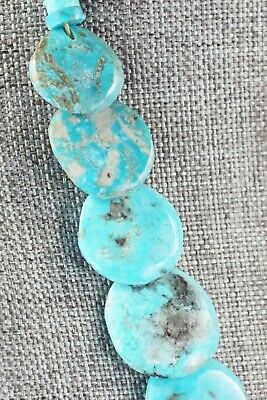 Turquoise & Sterling Silver Necklace - Joe Garcia