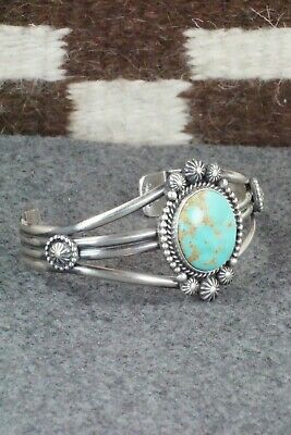 Turquoise and Sterling Silver Bracelet - Michael Calladitto