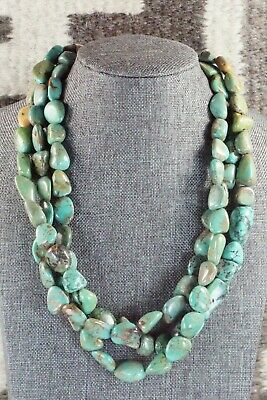 Turquoise & Sterling Silver Necklace - Navajo