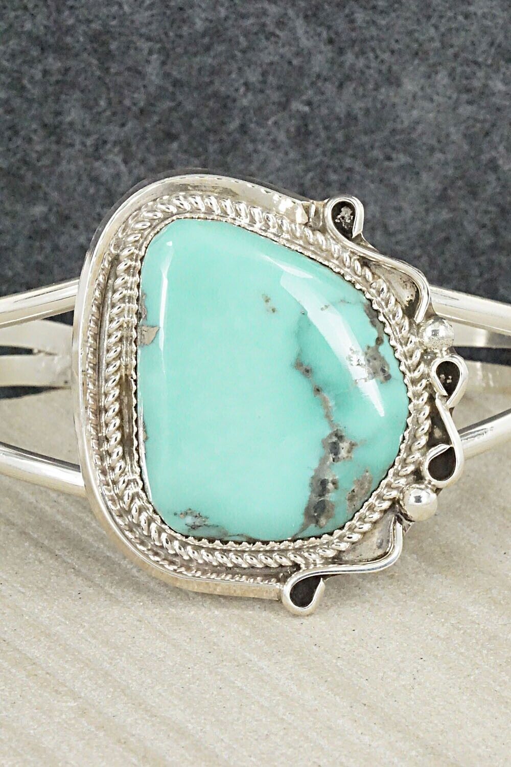Turquoise & Sterling Silver Bracelet - Donavan Nez