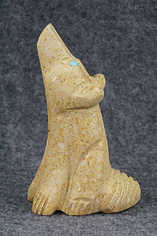 Wolf Zuni Fetish Carving - Louise Ponchuella