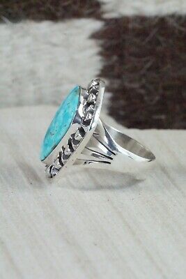 Turquoise & Sterling Silver Ring - Jimson Belin - Size 7.5