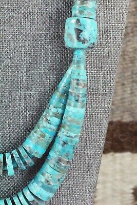 Turquoise & Sterling Silver Necklace - Lupe Lovato