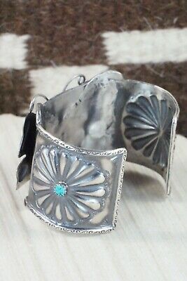 Turquoise & Sterling Silver Butterfly Bracelet - Tim Yazzie