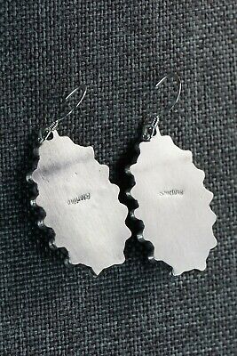 Navajo Turquoise & Sterling Silver Earrings - Freida Martinez