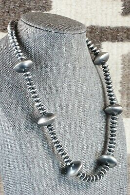 Navajo Sterling Silver Pearl Necklace - Tonisha Haley