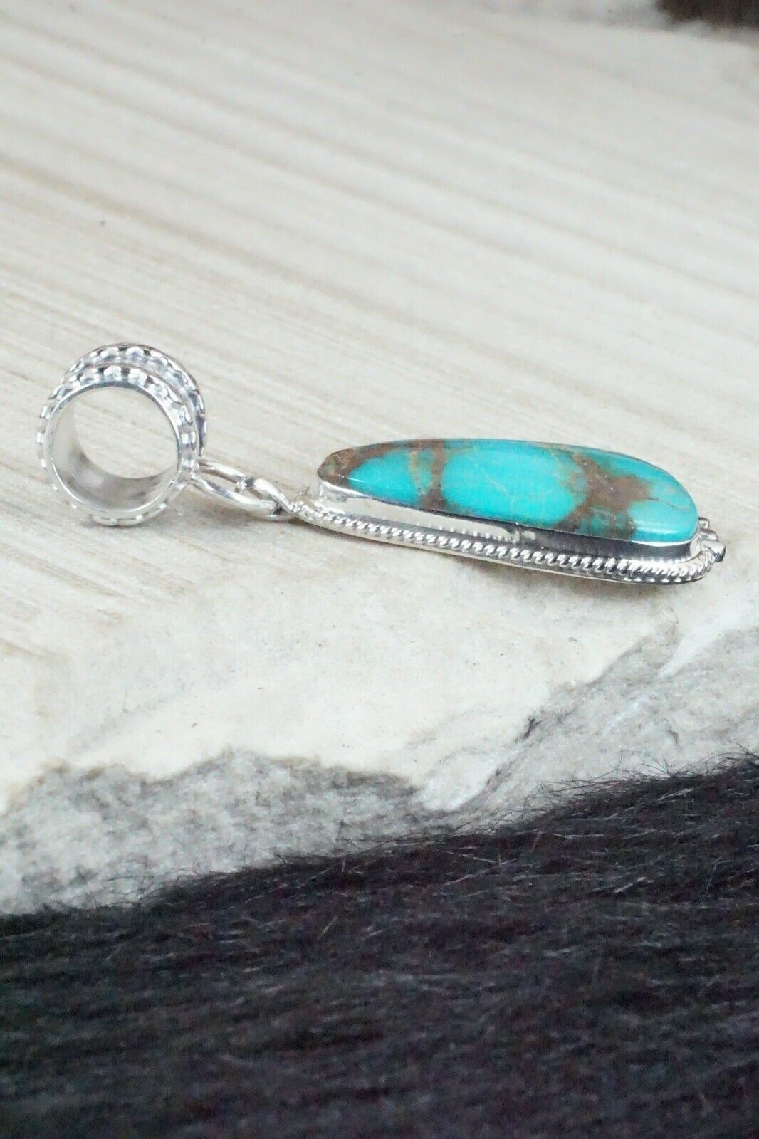 Turquoise & Sterling Silver Pendant - Sharon McCarthy