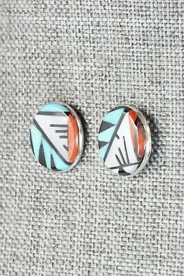 Multi Stone & Sterling Silver Earrings - Leif Esalio