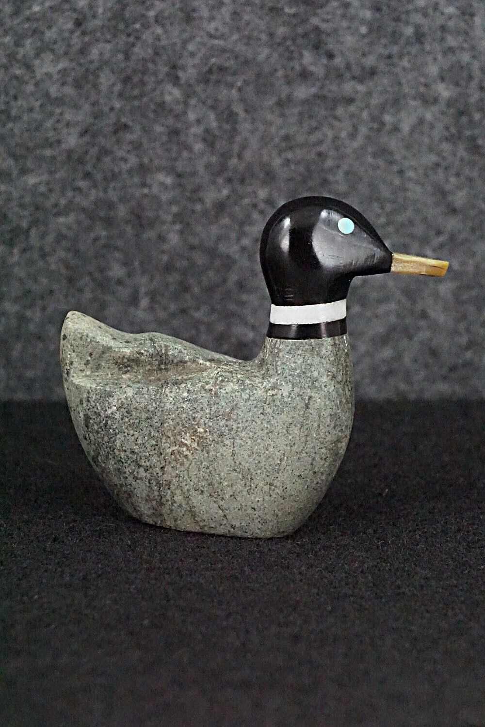 Duck Zuni Fetish Carving - Justin Natewa