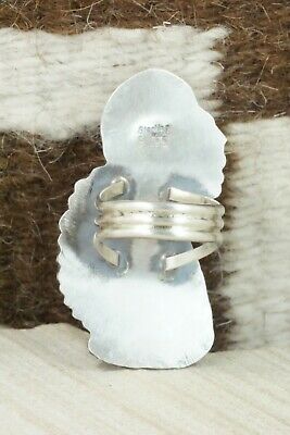 Turquoise and Sterling Silver Ring - Betta Lee - Size 8.5