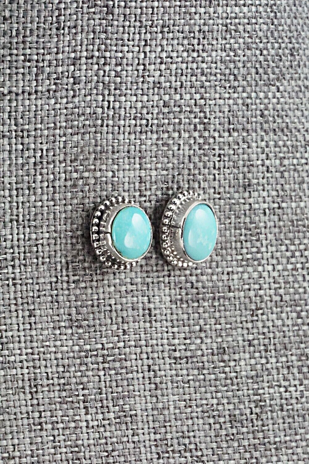 Turquoise & Sterling Silver Earrings - Jan Mariano
