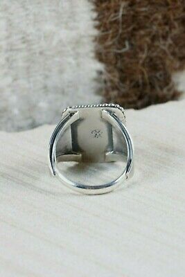 Navajo Turquoise & Sterling Silver Ring - Bobby Platero - Size 10.75